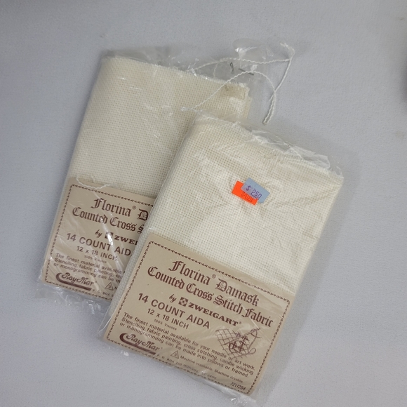 Zweigart Florina Damask Counted Cross Stitch Lot - Vintage - Picture 7 of 10